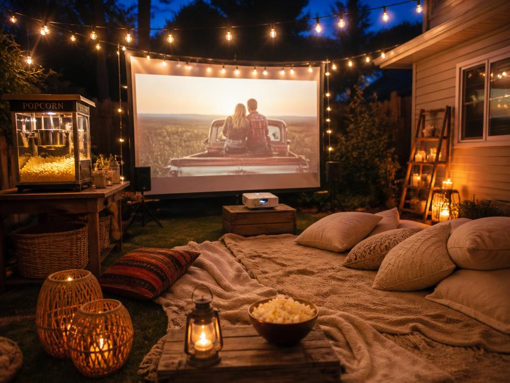 Projector + Movie Screen